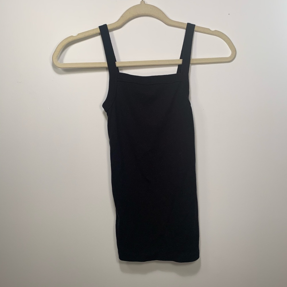 Black tank top
